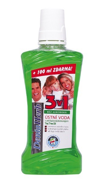 Ústní voda Denta Herb 400 +100ml zelená | Kosmetické a dentální výrobky - Dentální hygiena - Ústní vody